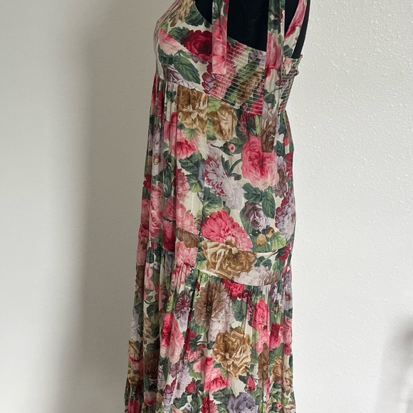 Zimmermann Pink and Green Ruffled Tiered Sundress - Picture 5 of 9